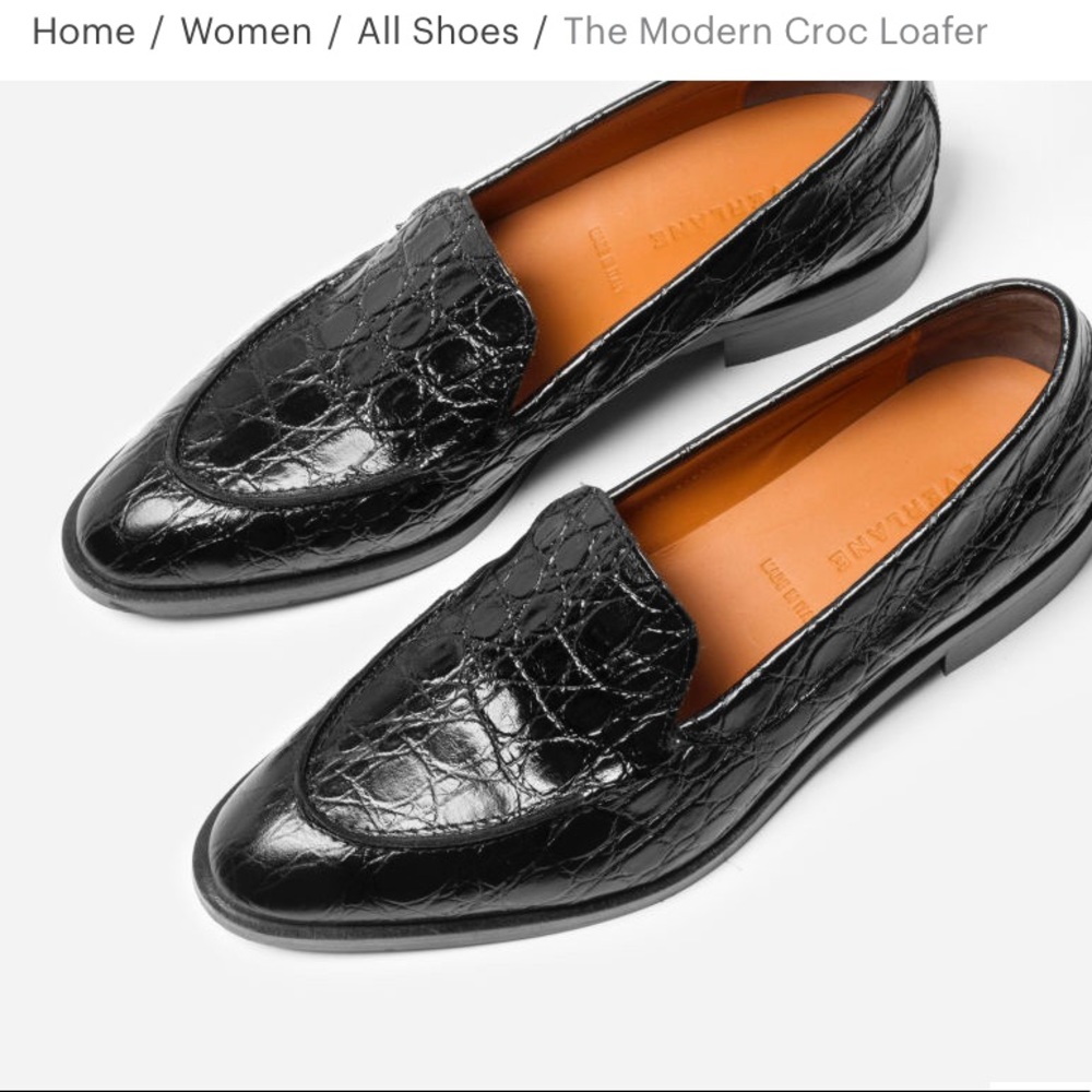EVERLANE Italian leather 🐊 The modern croc loafer